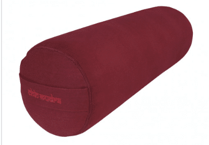 Bolster cylindrique bordeaux