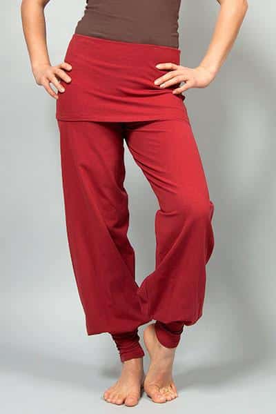Pantalon de yoga Sohang bordeau